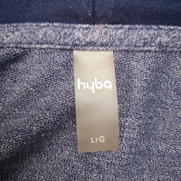 Hyba Ladies Size Large Navy Straight Fit Open Cardigan with Hood - Picture 3 of 12